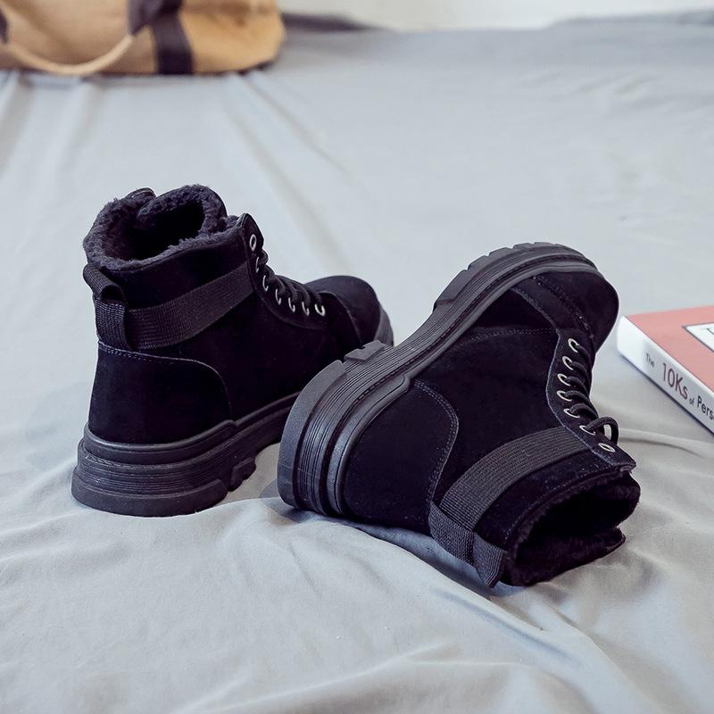 Stivali alla Caviglia Invernali alla Moda Uomo Scarpe Casual Outdoor Autunno Pelle Impermeabile Lavoro Stivali Militari Scarpe da Uomo Calde Botas
