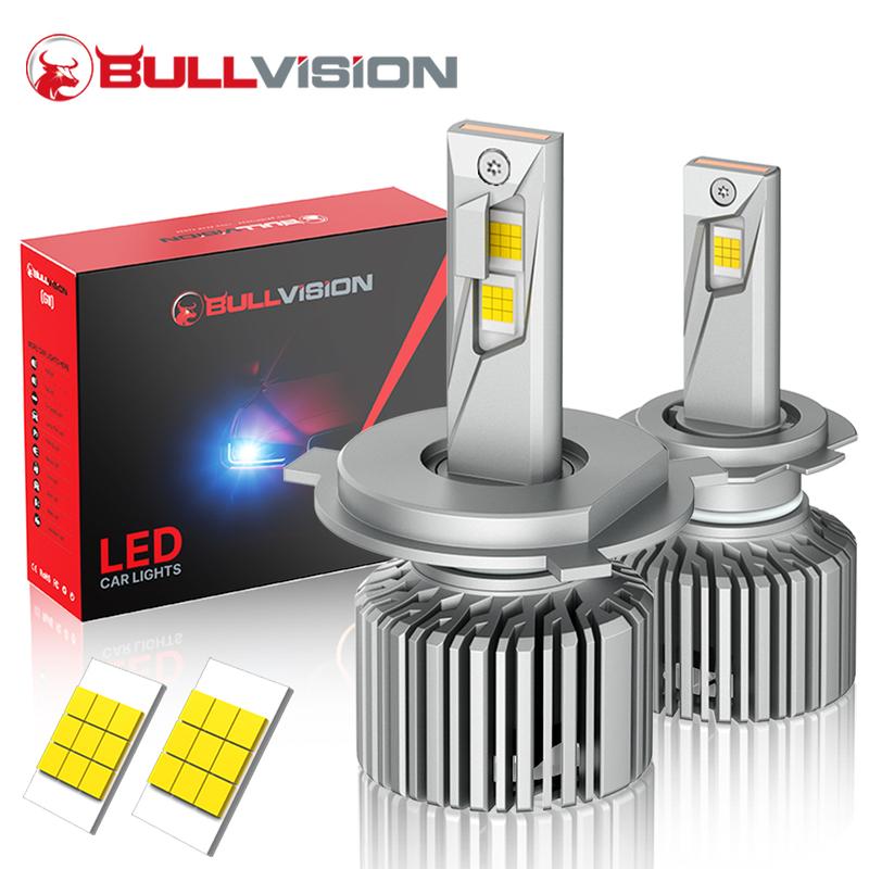 Bullvision 80000Лм H7 H11 Светодиодные Лампы Фары Canbus 600Вт Автомобильная Фара H4 H8 H9 9005 9006 HB3 HB4 9012 HIR2 Автомобильные Противотуманные Фары 6000K 9012(HIR2)