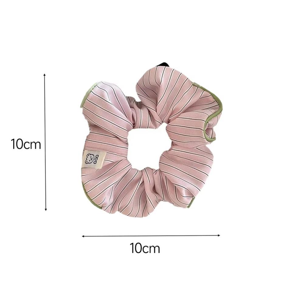 High Elastic Stripe Hair Scrunchie Candy Colors Ponytail Headwear  Hair Accessories