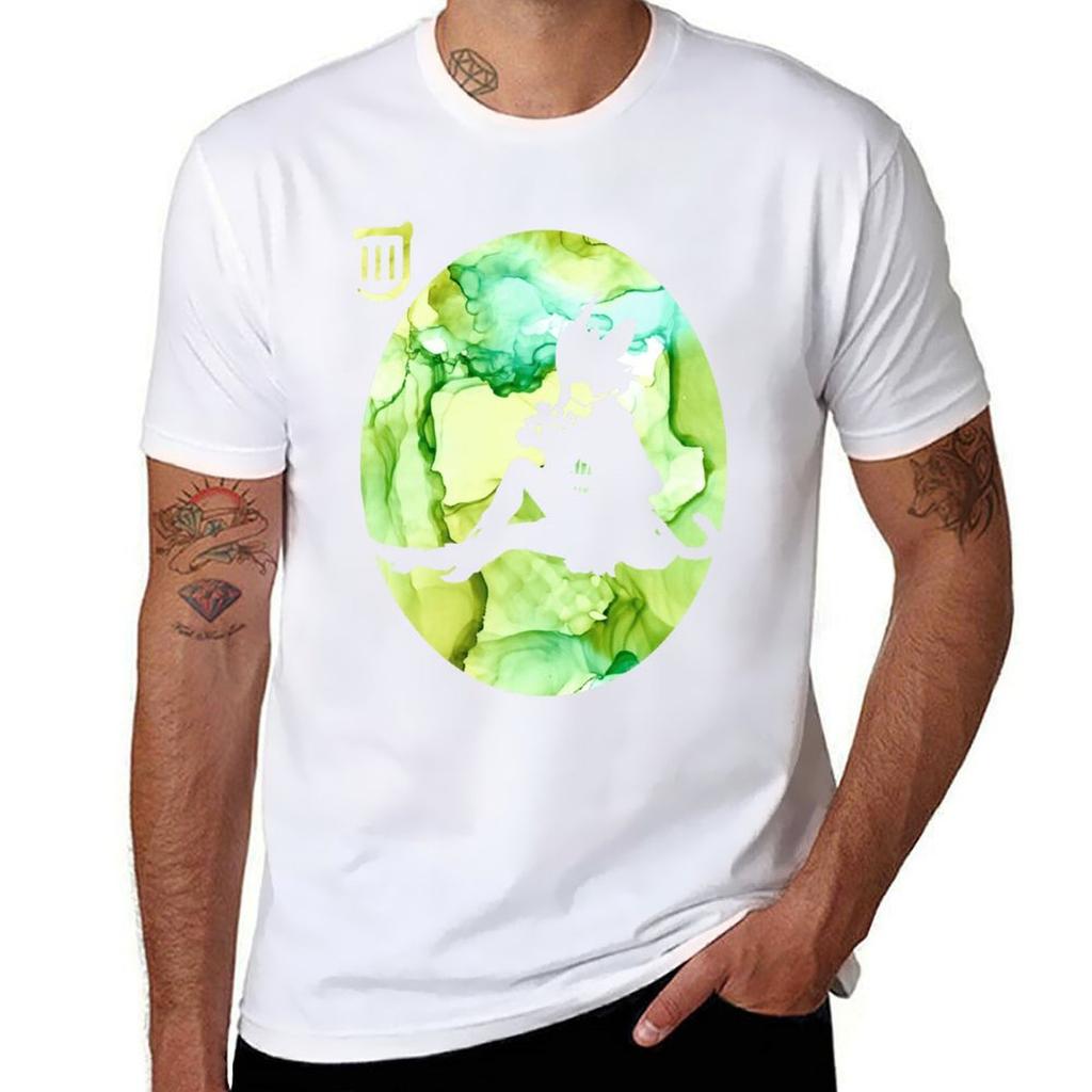 Ffxiv Bard Silhouette Tshirt Basic Solid Color Casual Tee Shirt