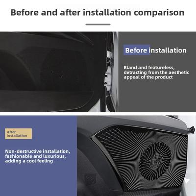 For Toyota Camry 70 XV70 2018~2025 Hybrid Car Left Right Door Audio Stereo Speaker Sequins Decorative Cover Interior Accessories