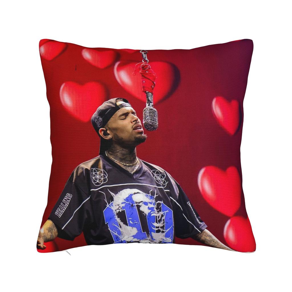 Pillow Case Chris Brown Xx Soft Pillow Cover For Living Room Bed Chair Fashion Pillowcases