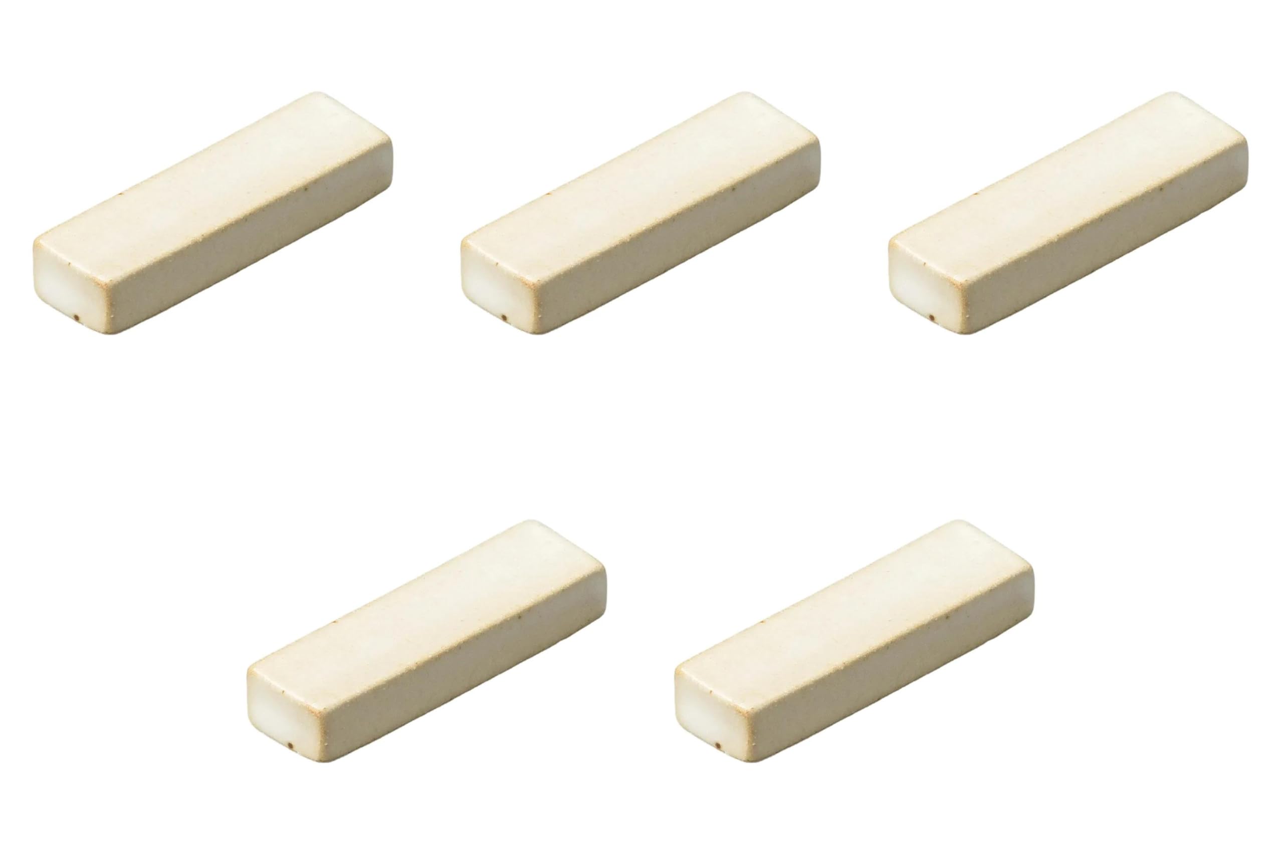 

Set of 5 White Matte Rectangular Chopstick Small x Chopstick Rests by Setomonohonpo Rests, [5 1.4cm]