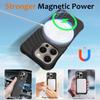 For iPhone 13 Pro Max Magnetic Case Textured Liquid Silicone Phone Case with Strap