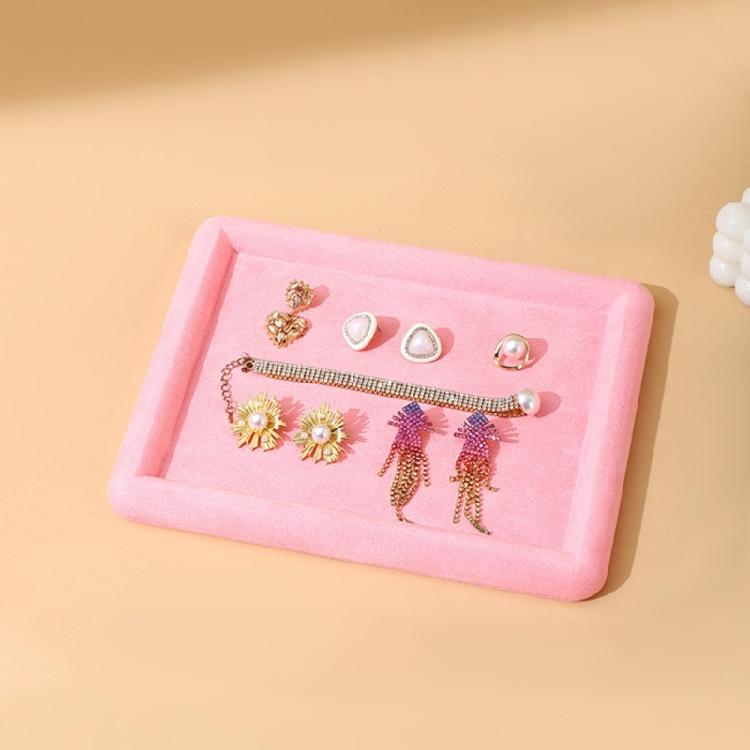 Modern Jewelry Showcase Tray Velvety Jewelry Display Tray Exquisite Charm Holder