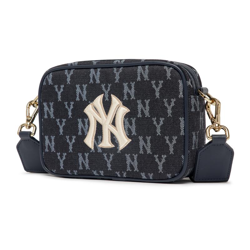 MLB Polyester Camera Bag, Crossbody Bag, Shoulder Bag Unisex Dark Blue Casual 7ACRM052-50BLS