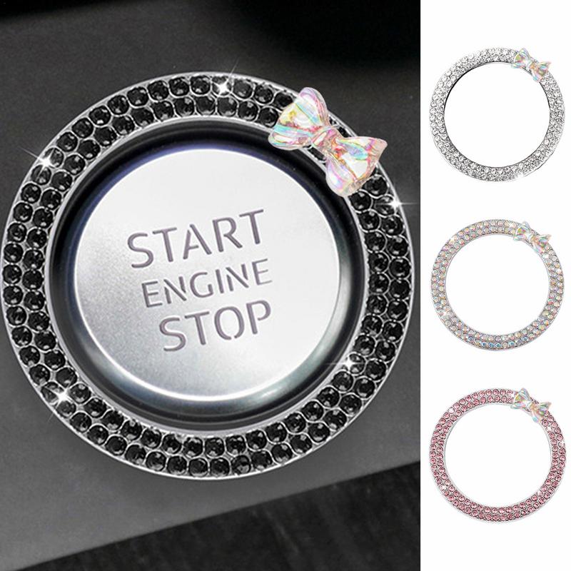 Auto Zündring Strass Design Motor Startring Auto Zündknopf Dekorring Motor Startring Auto Startknopf