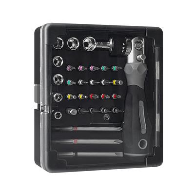 Manual Multi-Angle Ratchet Screwdriver Set 31-in-1 Multifunctional Disassembly and Repair Tool Socket Set