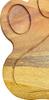 Funny Paw Shaped Wood Cutting Board for Kitchen with Groove, 10.25"L x 11"W Decorative Funny Paw Charcuterie Serving Board