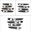 Soft Carbon Fiber For Mercedes Benz C GLC Class W205 2014- Interior Door Decoration Panel Cover Trims Car Accessories