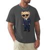 Teddy Bear With A Gun T Shirt Harajuku Short Sleeve T-shirt 100% Cotton Graphics Tshirt Tops