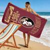 Florida State Seminoles Print Beach Towel, Large Soft Quick Dry Towel for Beach Camping Swimming