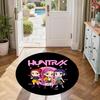 Huntrax Girls Round Area Rug Design for Bedrooms Game Room Dining Room Decorate Room Antislip Round Carpet Decorate Offices