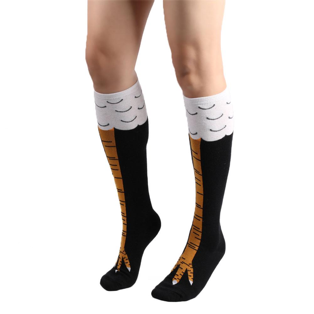 Chicken Legs Knee High Socks Cartoon Animal Novelty Stockings Funny Socks