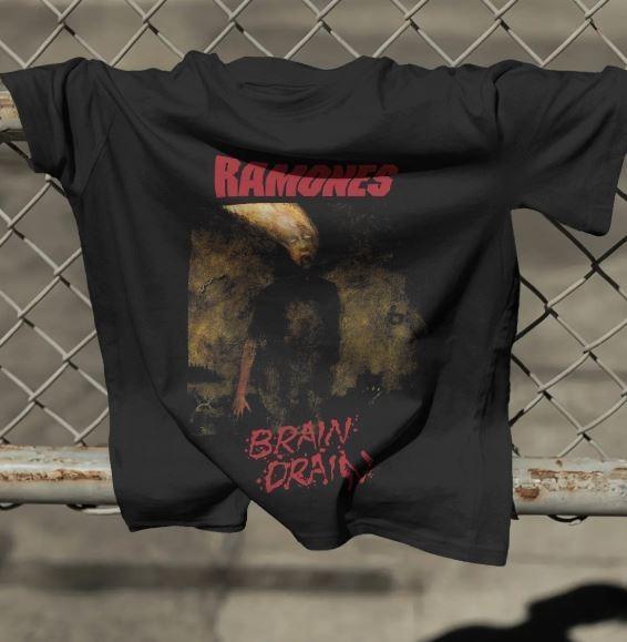 RAMONES BRAIN DRAIN T SHIRT XL