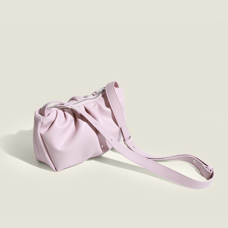 IELGY Женская розовая плиссированная сумка-облако — фото 5