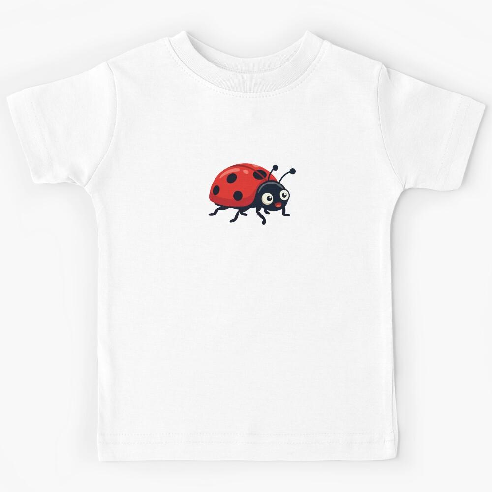 Cute Smiling Ladybug Kids T-Shirt 150