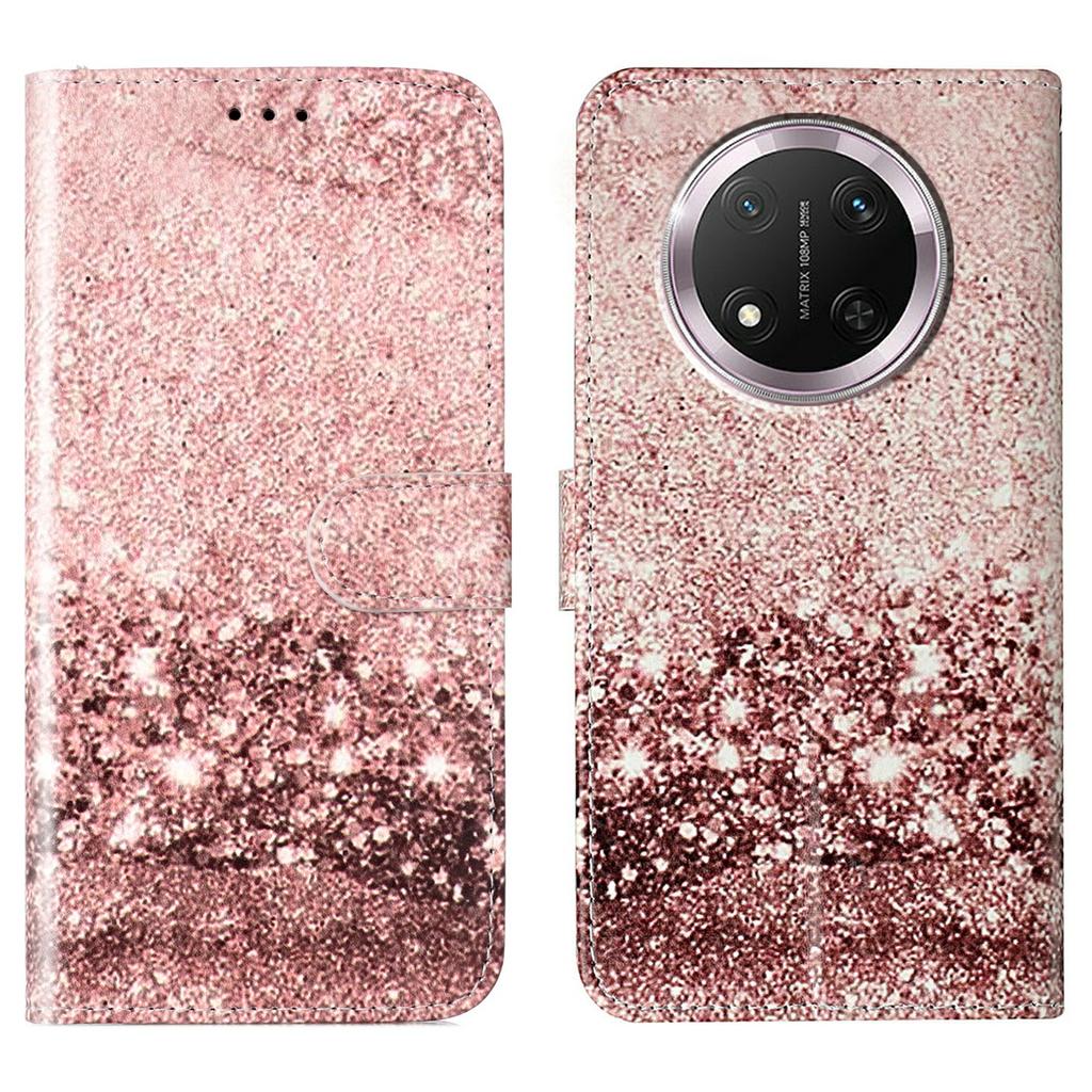 Stand Case for Honor X9c 5G/Magic7 Lite 5G/X60 Pro 5G Cover Marble Painted Leather Wallet Phone Shell