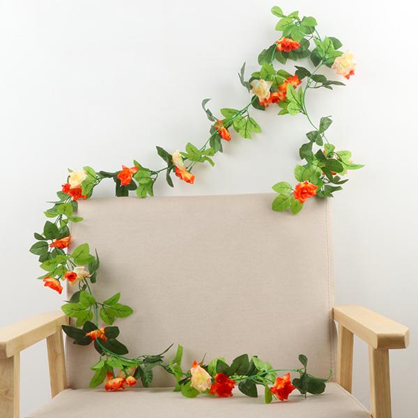 Artificial Rose Garland for Wall Hanging and Indoor Decor
