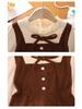 Girls' Spring Princess Style Sweet Two-Piece Dress