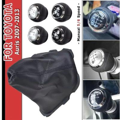 Manual 5/6 Speed Car Gear Shift Knob Lever Shifter Stick Handball For Toyota For Auris 2007 2008 2009 2010 2011 2012 2013