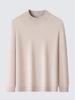 Herren Kaschmir Pullover mit halbem Reißverschluss, dicke Wolle, Langarm, Winter Baselayer