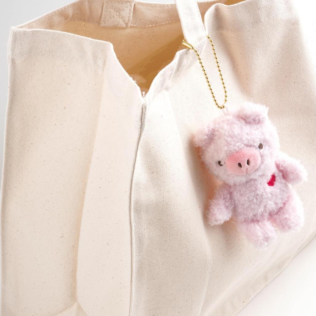 Skater Plush Ball Chain Mascot Pompon's Pig ZBCM1-A