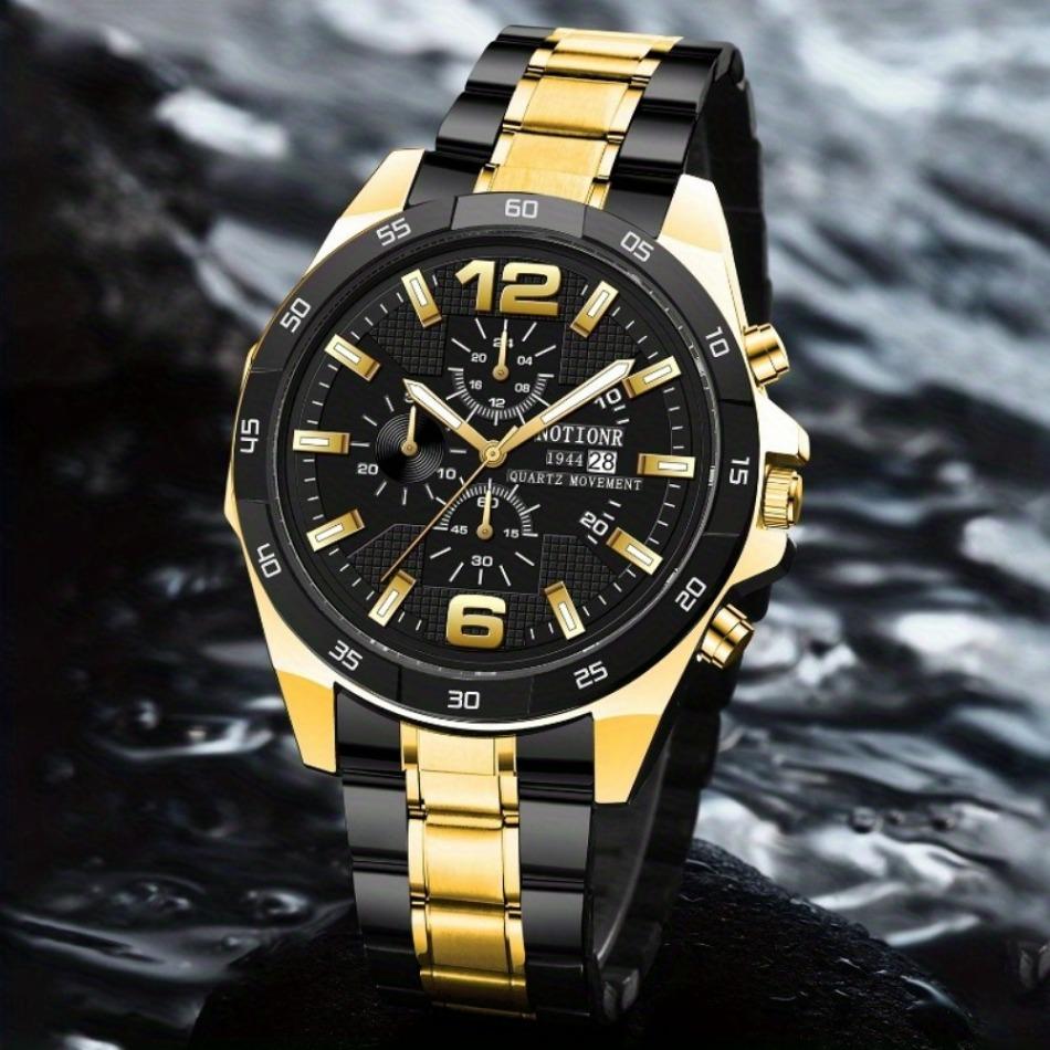 1 peça Novo relógio de quartzo masculino de moda Calendário