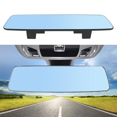 Auto Interieur Achteruitkijkspiegel 3000R Micro Bolle Lens Anti-verblinding Groothoek Blauwe Frameloze Spiegel 2.5D Volledig Scherm HD Glas