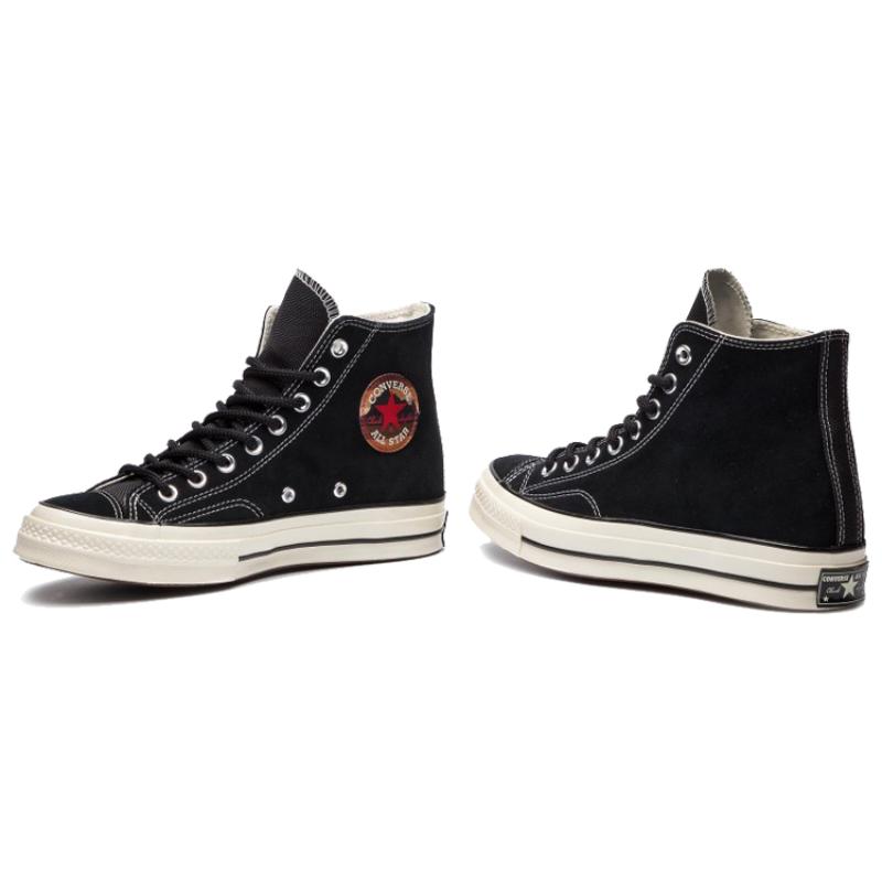 Converse 1970s Suede Lightweight Non-slip Shock Absorption High-top Sneakers Unisex Black