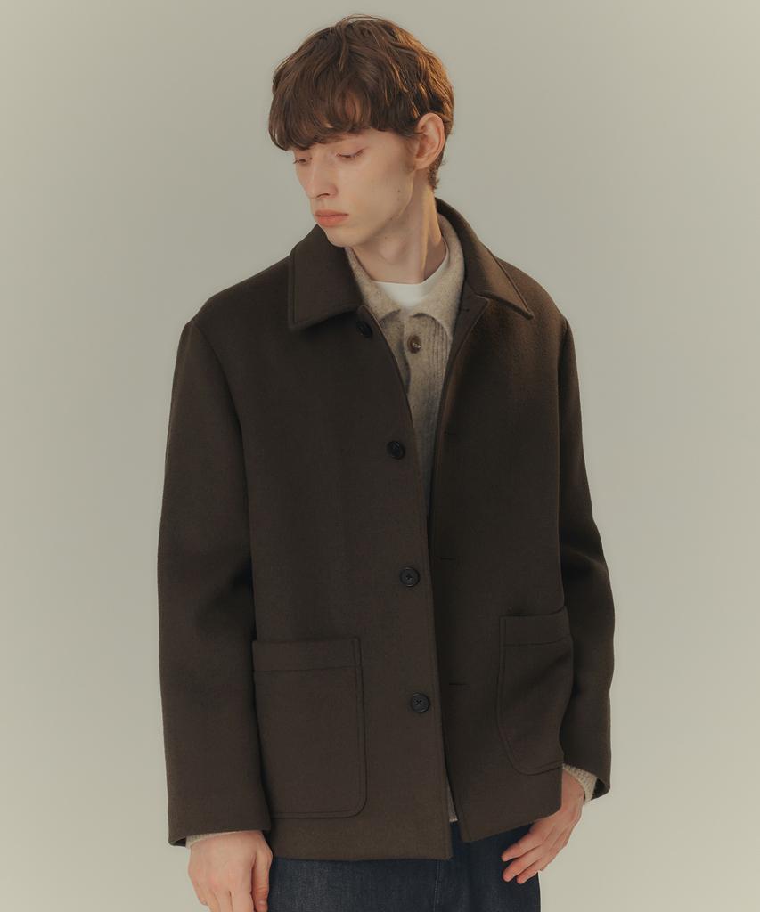 Mindbridge [On] Do Good_Cashmere Semi-Overfit Half Coat - 3 Colors