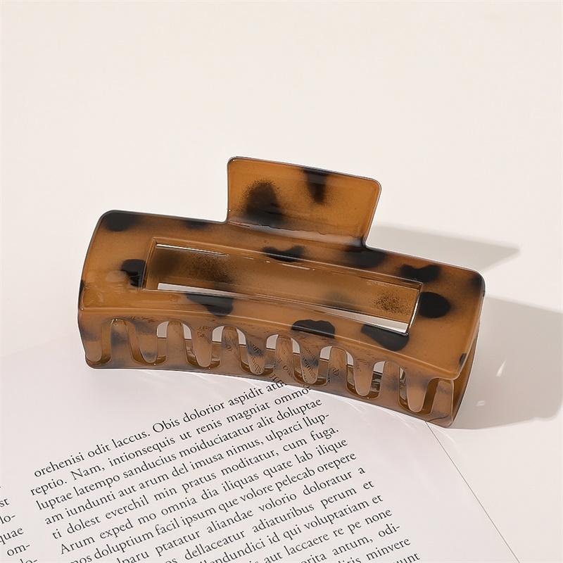 Vintage Haarspange Damen Krallenspange Elegant Leopard Geometrie Haarspangen Haaraccessoires Haarklammer Haarspangen für Haare Mädchen