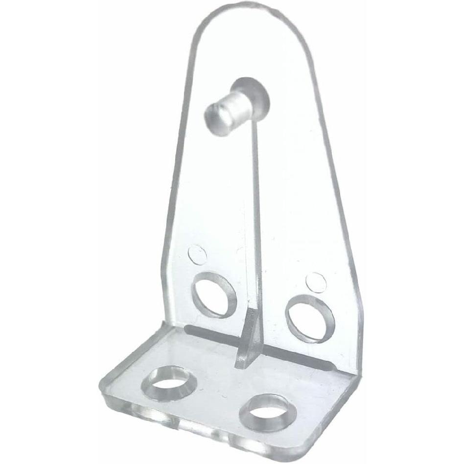 Blind Hold Down Brackets Clear Plastic (4)
