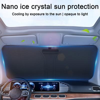 Car Windshield Sun Shade UV-Resistant Easy To Install Automotive Interior Sun Protection Foldable Front Windshield Sunshade
