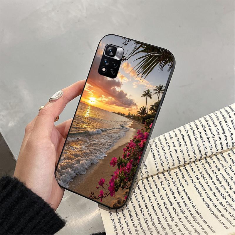 Phone Case For Xiaomi Poco C71 15T 14T Pro Redmi note 15 14 14 13 Pro Redmi A5 15C 13C palm Tree Sea Beach
