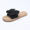 Fashion Women Slippers New Summer Casual Shoes Comfortable Flax Slippers Striped Bow Linen Platform Sandals Ladies Indoor Slides Women