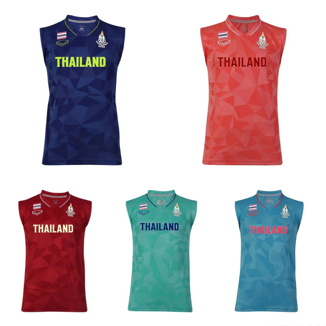 

Рубашка из тренировочного джерси для футбольной команды без рукавов, Чемпионат мира по футболу в Таиланде, 100% полиэстер