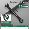 Portable 6-19MM Combination Wrench Open-end Dual-purpose Ratchet Spanner Manual Spanners Bicycle Motorcycle