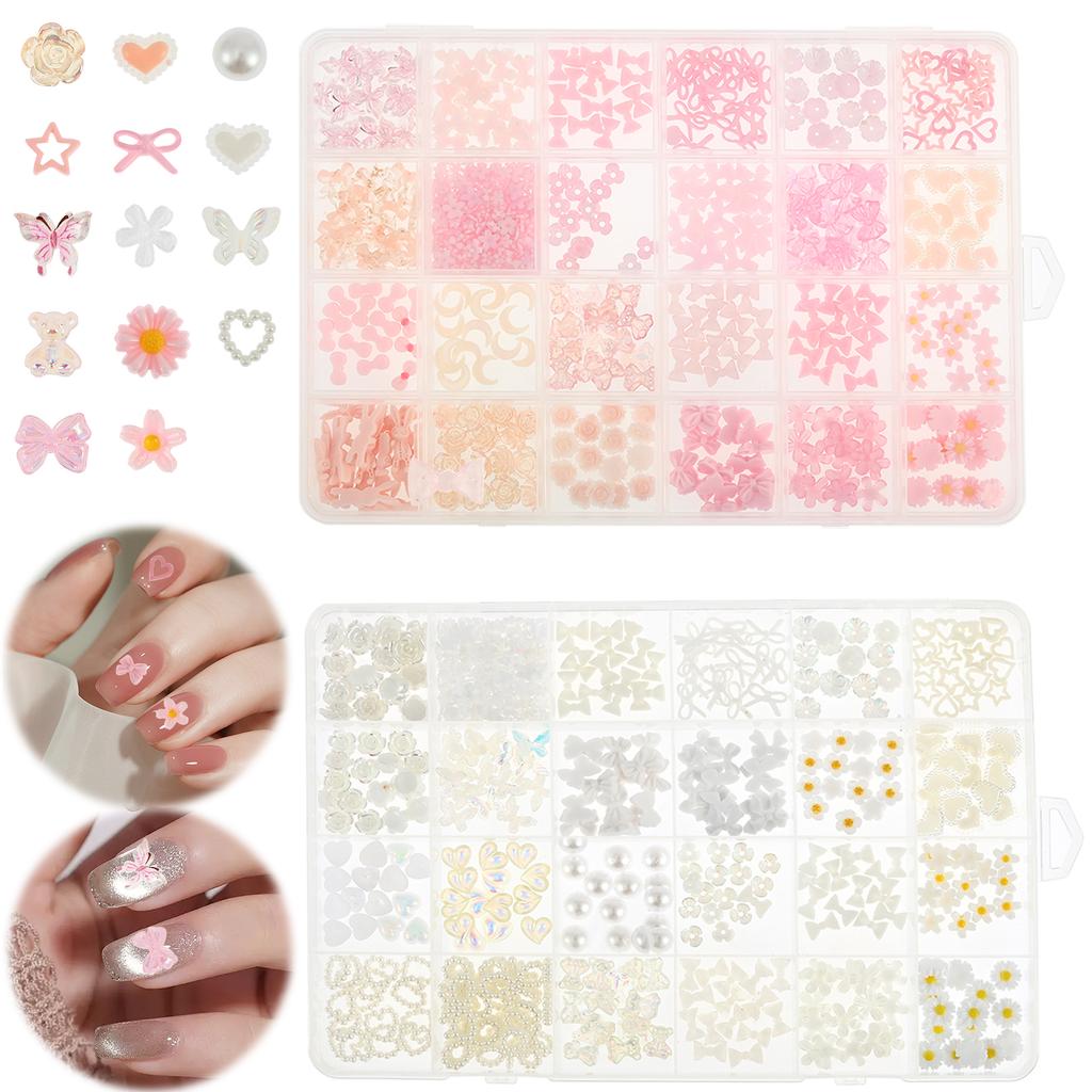 Resin Rhinestones Jelly Nail Rhinestones Resin Flat Back Colorful Glitter Charms Accessories Nail Art Decorations DIY Accessorie