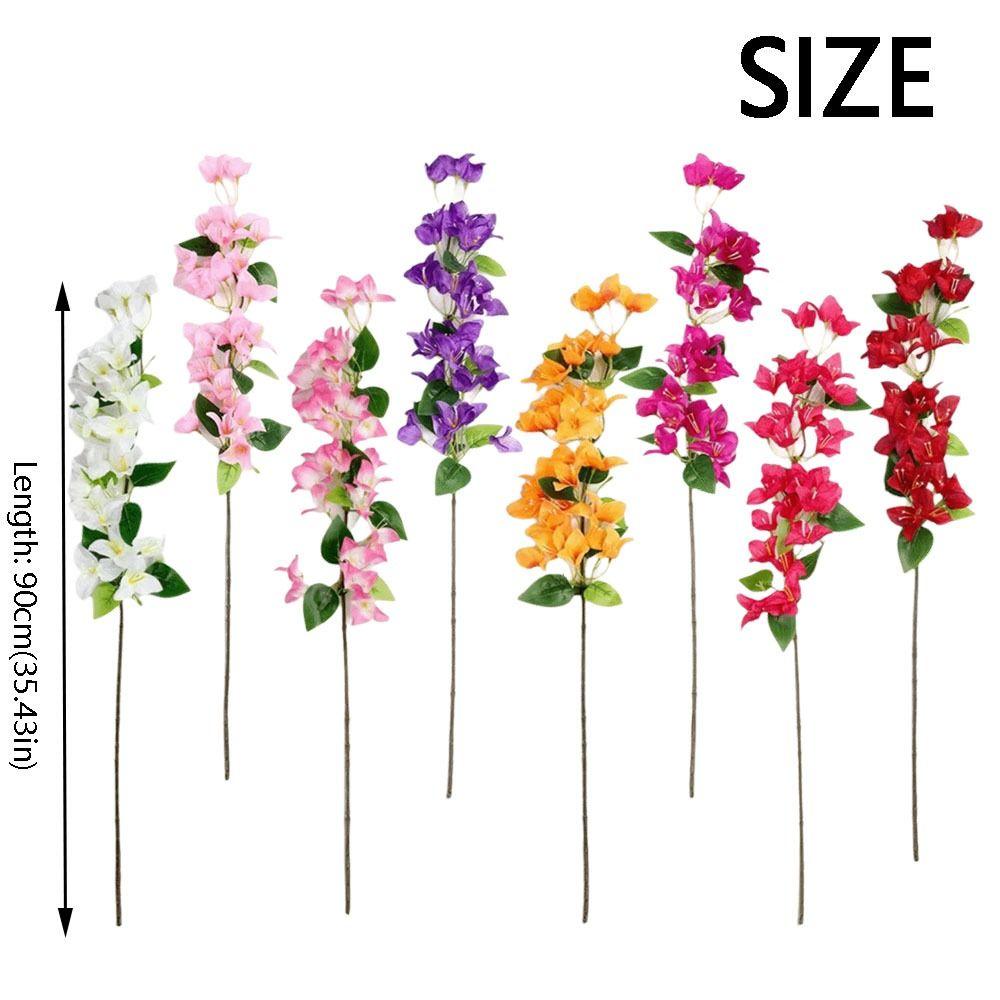 5Pcs Silk Flower Silk Fake Flower Realistic Blooms DIY Simulation Flower Flexible Lifelike Artificial Flower Branch