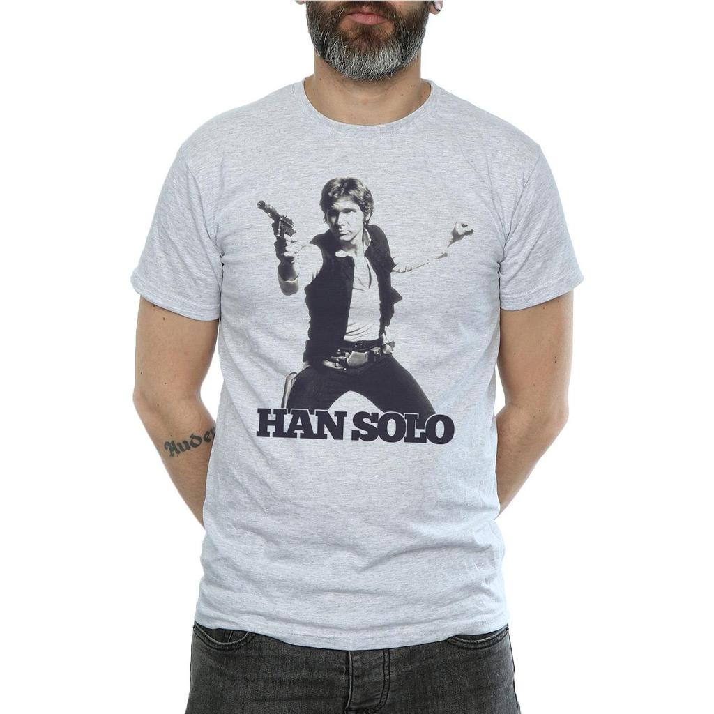 Star Wars Mens Han Solo Retro Photo T-Shirt