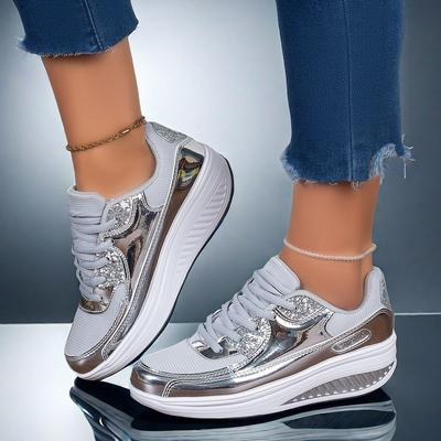 Klassieke Dames Platform Sneakers Knusse Dagelijkse Casual Wandelschoenen Gym Atletische Schoenen Designer Damesmode Schuddende schoen