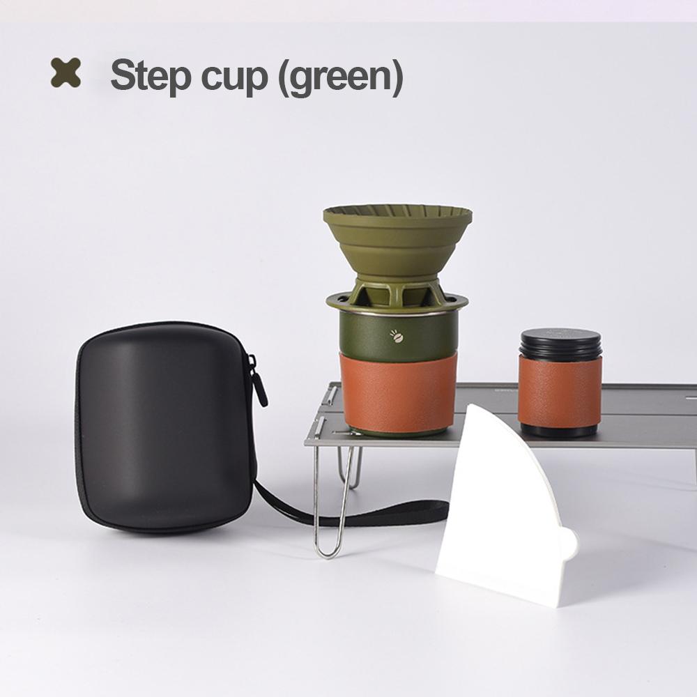 Travel Handmade Coffee Set Outdoor Car Camping Portable Cake Cup Silicone Filter Cup Entry Se