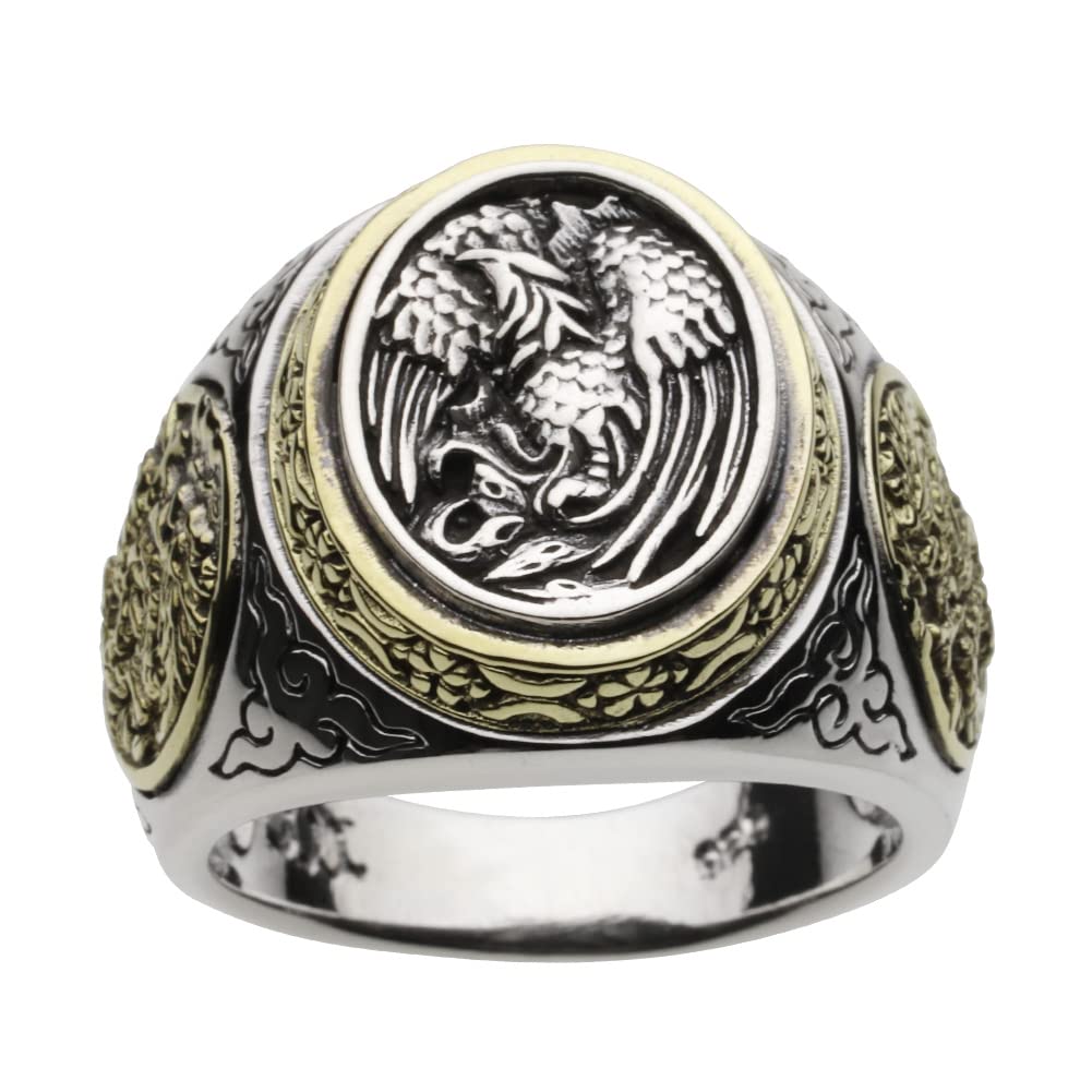 Figmart Phoenix Dragon Ring 925 Fr0377 Size 27 [Silver Accessory]