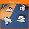 Exquisite Alloy Pin Brooch For Students Celebrating Lu Xun And The Love Of Learning