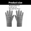 Winter Warm Gloves Touch Screen Windproof Non Slip Cold-proof Cycling Gloves Outdoor Men's Women's Running Hiking Skiing Gloves