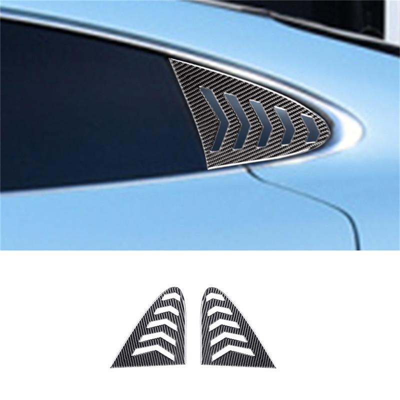 Black Car Interior Decoration Protection Carbon Fiber Sticker For Porsche Taycan 2019-2025 Auto Styling Accessories