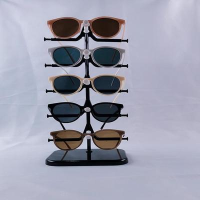 Rotating Eyeglasses Display Rack for 5 Pairs - Removable Storage Stand