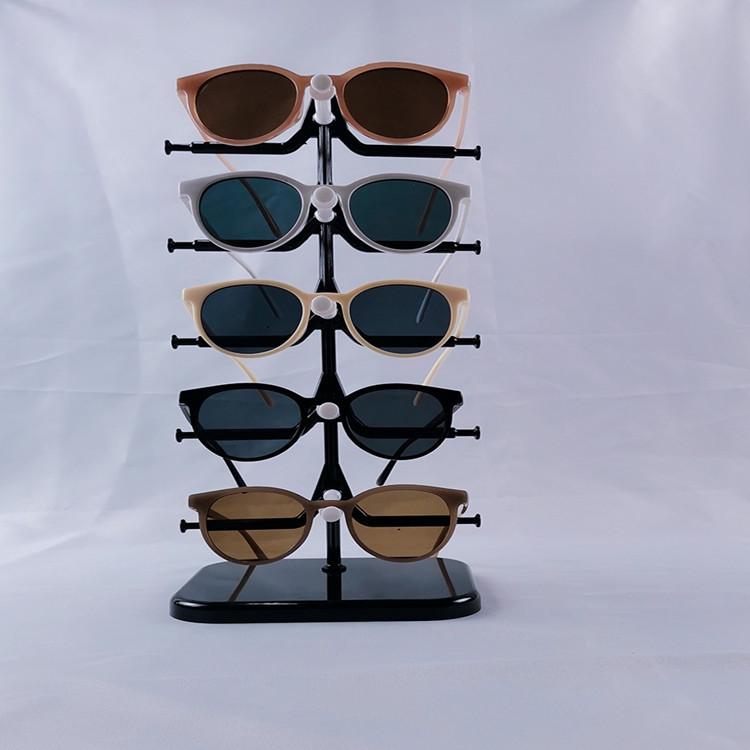 Rotating Eyeglasses Display Rack for 5 Pairs - Removable Storage Stand