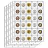 Cross-Border Coin Banknotes Collection: 9-Hole, 30-Pocket PVC Loose-Leaf Flip-Up Storage Pages